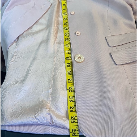 Kasper Pink Blazer, Shoulder pads, Oversized,Lapel-less, No Lapel Blazer,Size 10 - Picture 9 of 10